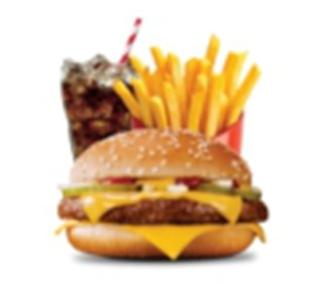 Angus Beef Burger & French Friese & Soda.