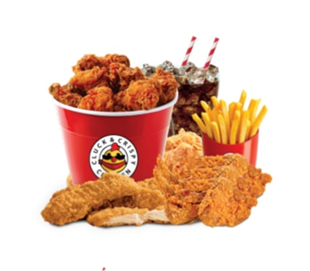 Fried Family Combo Chicken Drumsticks (3) & Chicken Tenders (5) & Chicken Wings (5) & French Fries & Soda (2).