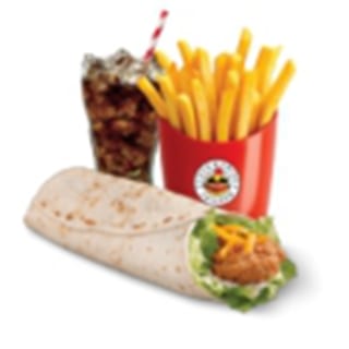 Spicy Chicken Wrap & French Fries & Soda
